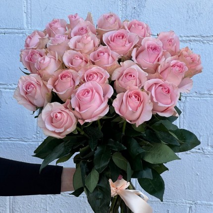 Букет из нежных розовых роз - купить с доставкой в Ростове-на-Дону